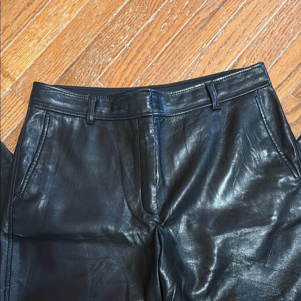 Aritzia Black Leather Pants - Picture 3 of 10